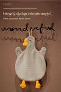 Cute Cartoon Goose Hand Towel for Kitchen and Bathroom - Hanging, Thickened, Absorbent Hand Towel