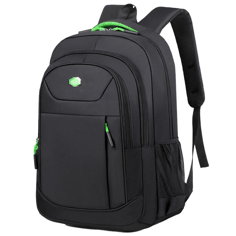 Versatile Men's Practical Backpack Multi-Color Option Multi-Pocket Adjustable Strap Lightweight for Daily Use Work Bag