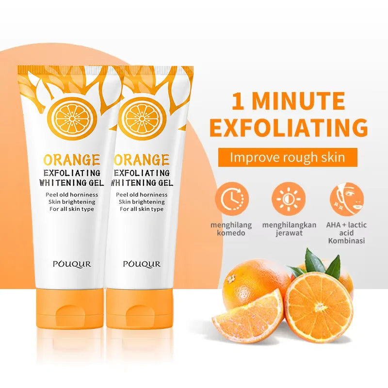 Orange Exfoliating Gel Dead Spot Remover Brighten Peeling 50g Gentle Repair Scrub Whiten Hydrating Moisturizer Korean Skin Care