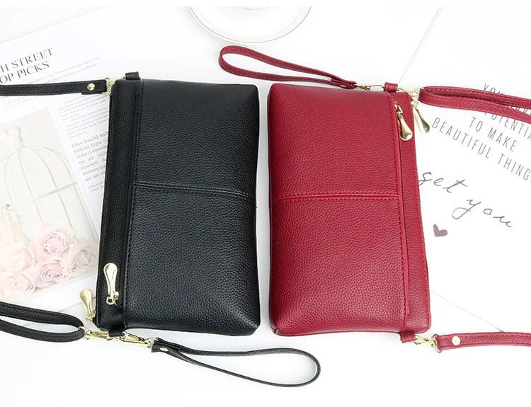 Fashion Women Clutch Bag PU Leather Crossbody Bags Small Shoulder Handbag Female Mobile Phone Purse Bags