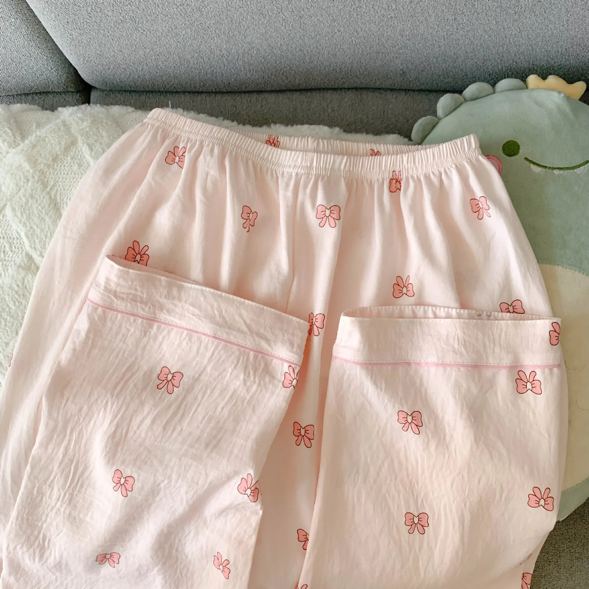 Spring/Autumn New Arrivals: Cloud-Print Cotton Long-Sleeved Pyjama Set for Women Adorable Sweetheart Style Nightwear Homewear
