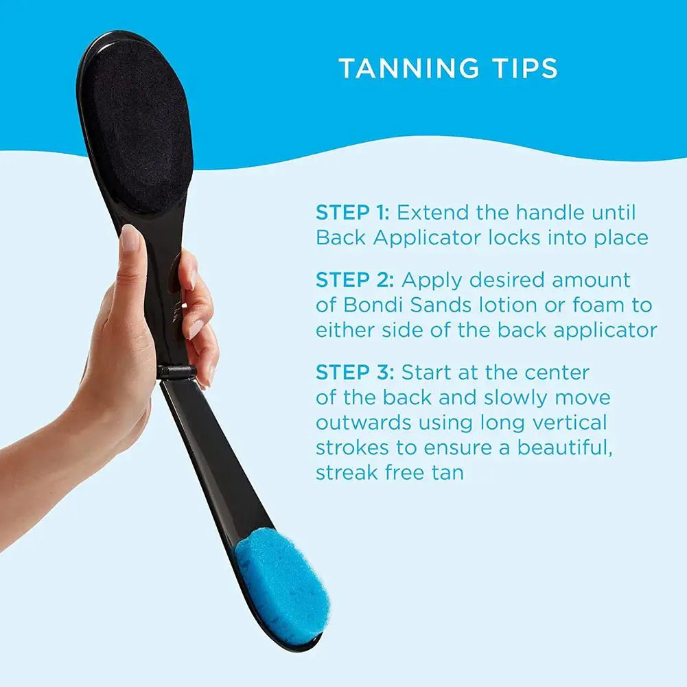 Lotion Applicator Self Sunscreen And Tanning Back Applicator Stick Portable Foldable Streak Free Sunscreen Back Applicator