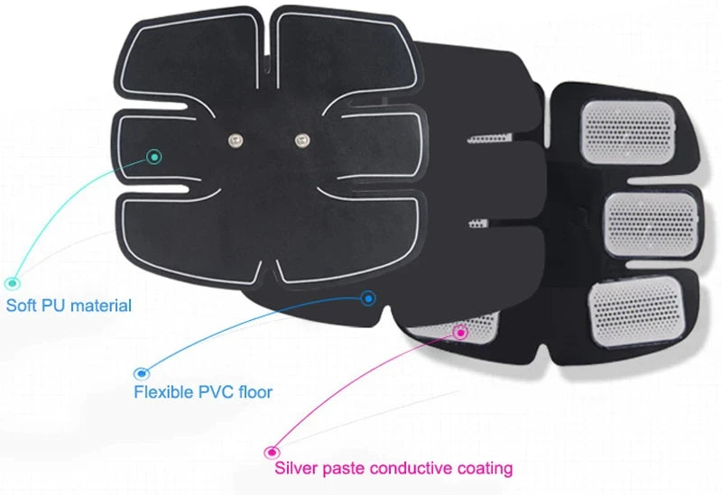 EMS Muscle Stimulator Abdominal Hip Trainer Patch Portable ABS Body Shaping Toner Unisex Fitness Slimming Training Equipment