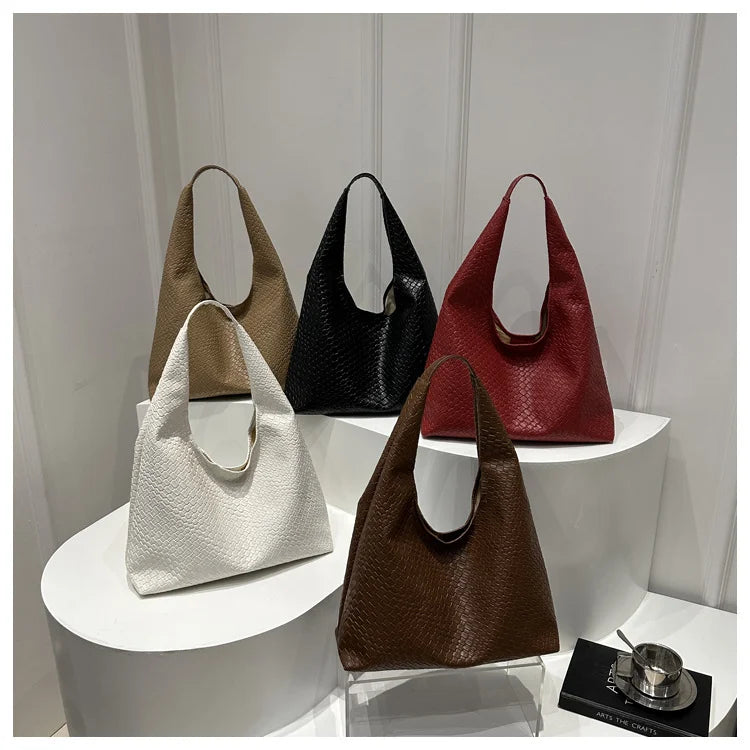 Women Retro Large Hobo Shoulder Tote Bag for Daily Work Travel