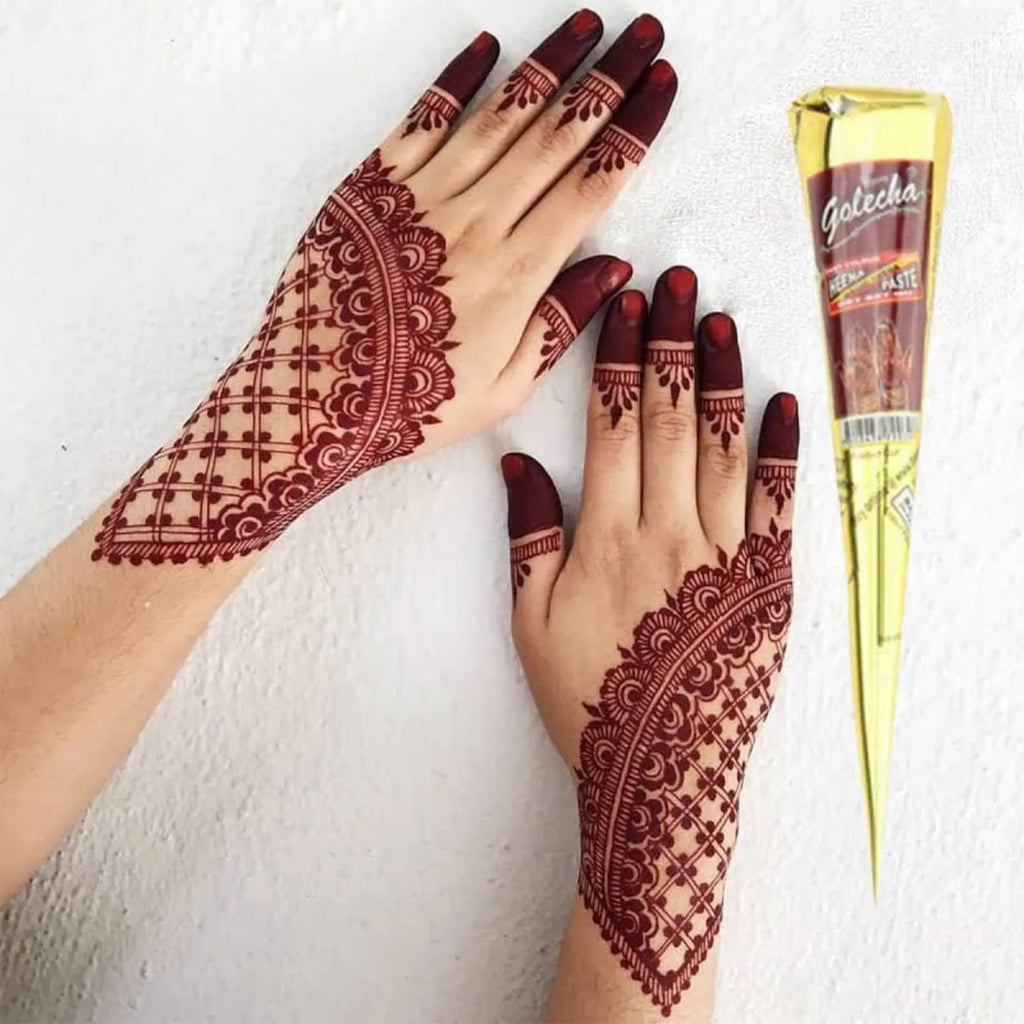 1/3/12pcs Henna, Brown, Black, Red, Temporary Henna, Semi-Permanent Henna Art