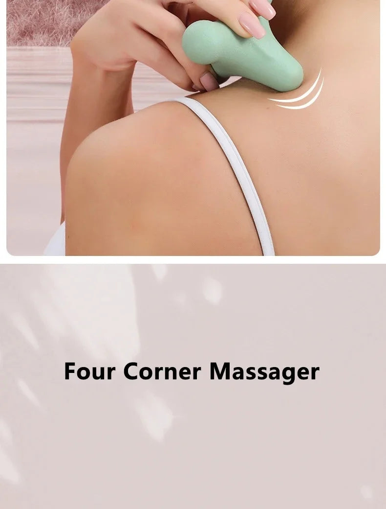 4 Corner Fascia Massage Ball Muscle Relief Tool For Neck Shoulder Back Waist Foot Yoga Fitness Relaxation Meridian Fitness Ball