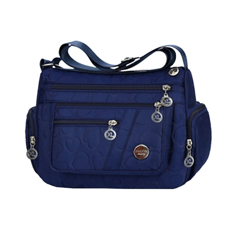 New Style Neutral Nylon Fabric Ladies' Handbag Oxford Cloth Shoulder Strap Crossbody Bag Travel Bag Multi-Compartment Casual Bag