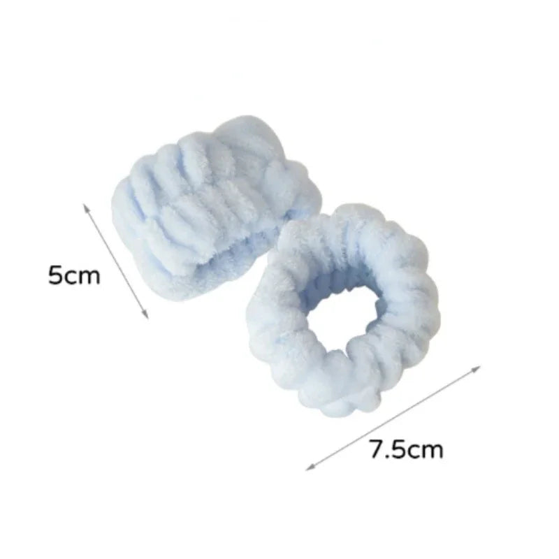 2pcs Face Wash Hand Wrist Strap Reusable Sweat Band Microfiber Towel Band Flexible Absorbent Wrist Strap Face Wash Comfortable