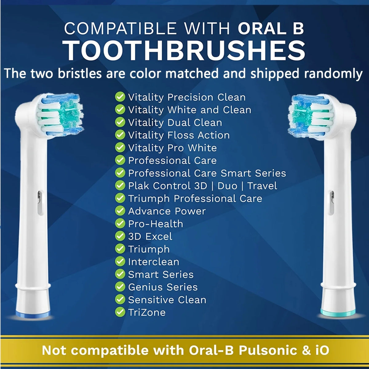 4/12/16/20 Replacement Brush Heads for Electric Toothbrushes, Suitable for Oral-B Braun Professional - Soft Hair Dental Care