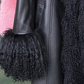 YOLOAgain Mongolia Sheep Fur Jacket Women Real Leather Coat Suede Jacket