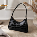 HOMEFISH Fashion PU Leather Women Underarm Bag Alligator Pattern Small Shoulder Messenger Purse
