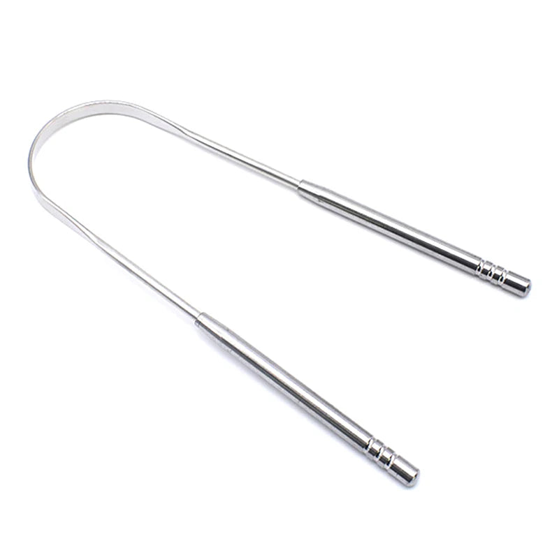 1/2Pcs Tongue Scraper Stainless Steel Tongue Cleaner Oral Care Hygiene Scraper Dental Oral Care Hygiene Health Care Tool
