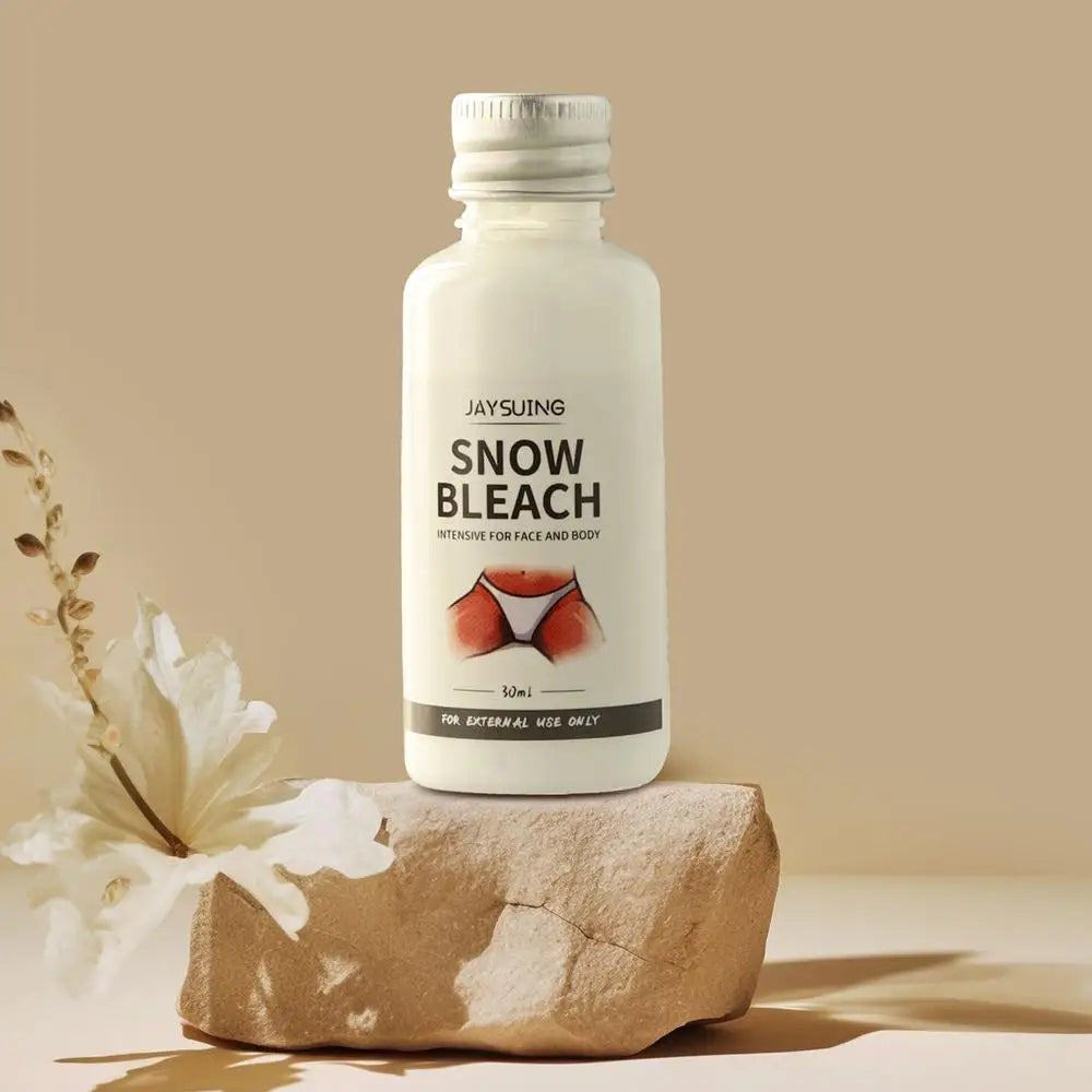 30ml Glowhite Snow Bleach Cream  Hyperpigmentation Lightens Dark Spots Penetrates Skin Layers Brightens Moisturizes Armpit Neck