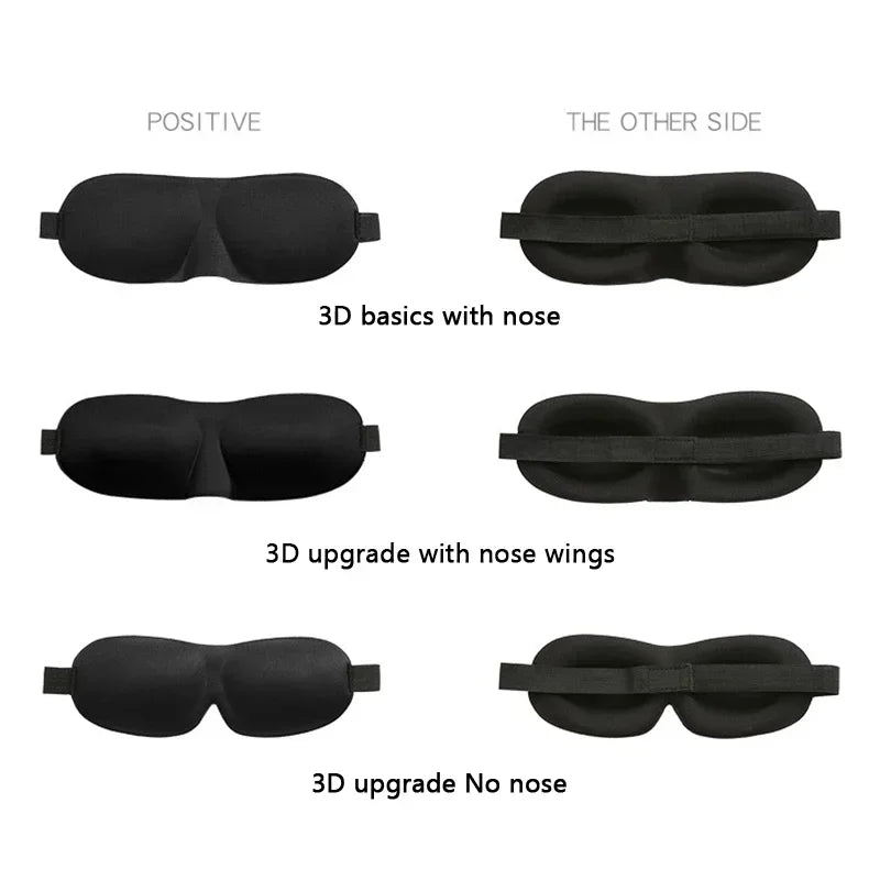 Soft 3D Contoured Sleeping Mask Breathable Lightweight Zero Pressure Eye Cover for Men Women Night Travel Rest Aid Comfortable