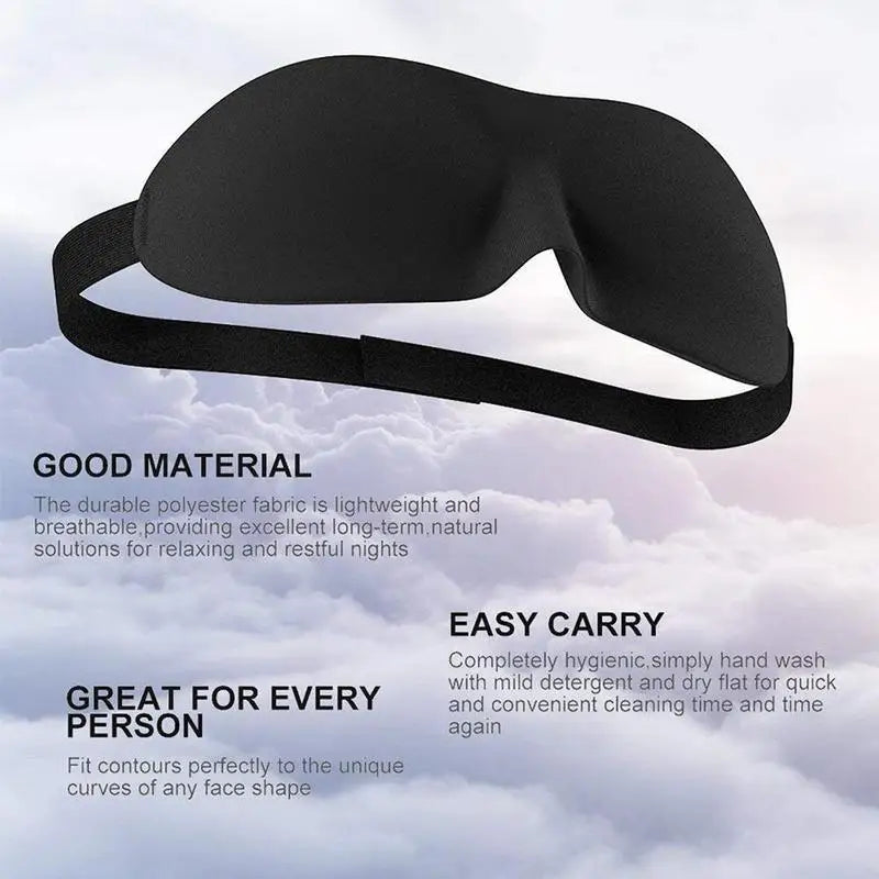 Eye Mask for Sleeping 3D Contoured Cup Blindfold Concave Molded Night Sleep Face Masks Block Out Light with Women Men Eyepatch