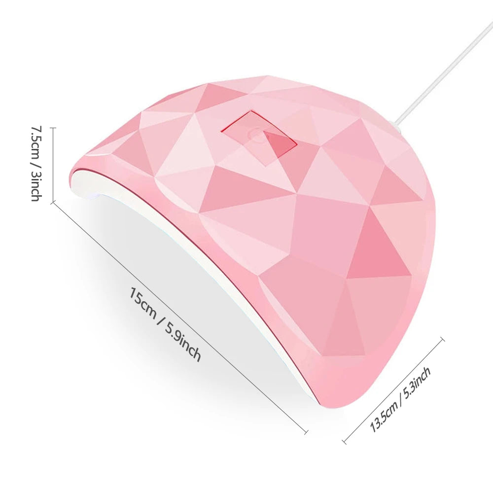 Nail Dryer Lamp UV Light for Nails Eyes Protection UV Lamp for Gel Nails Gel Nail Polish Curing Dryer Home Salon Tool