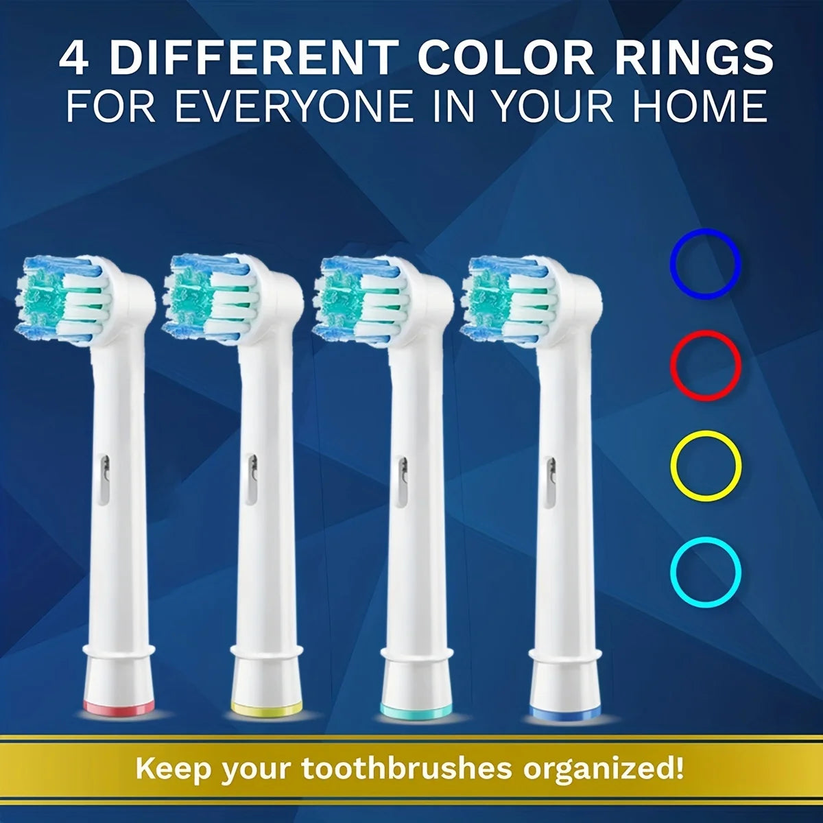 4/12/16/20 Replacement Brush Heads for Electric Toothbrushes, Suitable for Oral-B Braun Professional - Soft Hair Dental Care