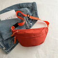 Half Moon Women's Chest Bag New Oxford Cloth Large Capacity Waist Bags Waterproof Multifunctional Running Belt Bags Sport