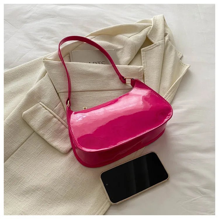 New Simple Casual Underarm Women's Bag Foreign Textured Hand Carry Small Square Bag Fashion Versatile Commuter Shoulder Bag