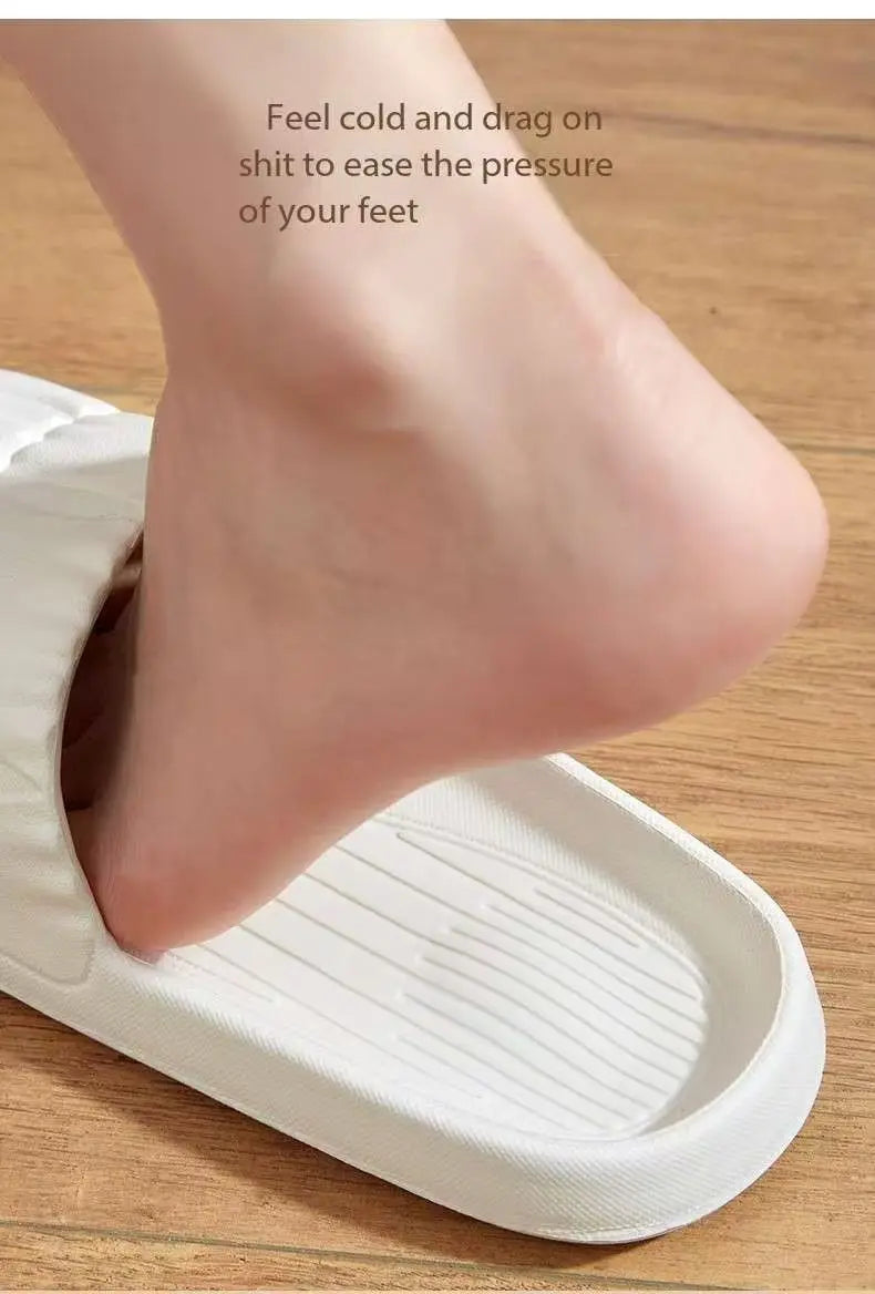 Soft Bottom Slippers for Women Home Bathroom Home Bath Non-slip Couple Summer Sandals for Men Summer Wear Comfortable
