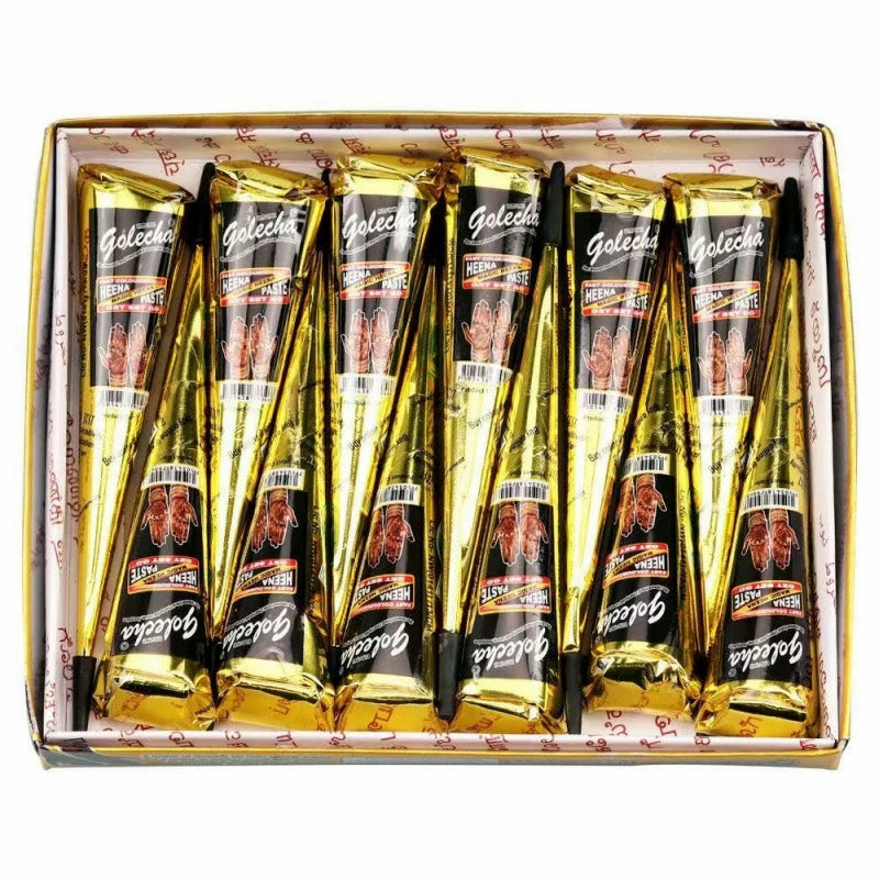 1/3/12pcs Henna, Brown, Black, Red, Temporary Henna, Semi-Permanent Henna Art