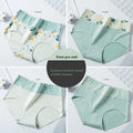 4Pcs Womens High Waisted Underwear Cute Fruit Print Breathable Oversized Briefs Comfortable Soft Stretchy Girls Panties