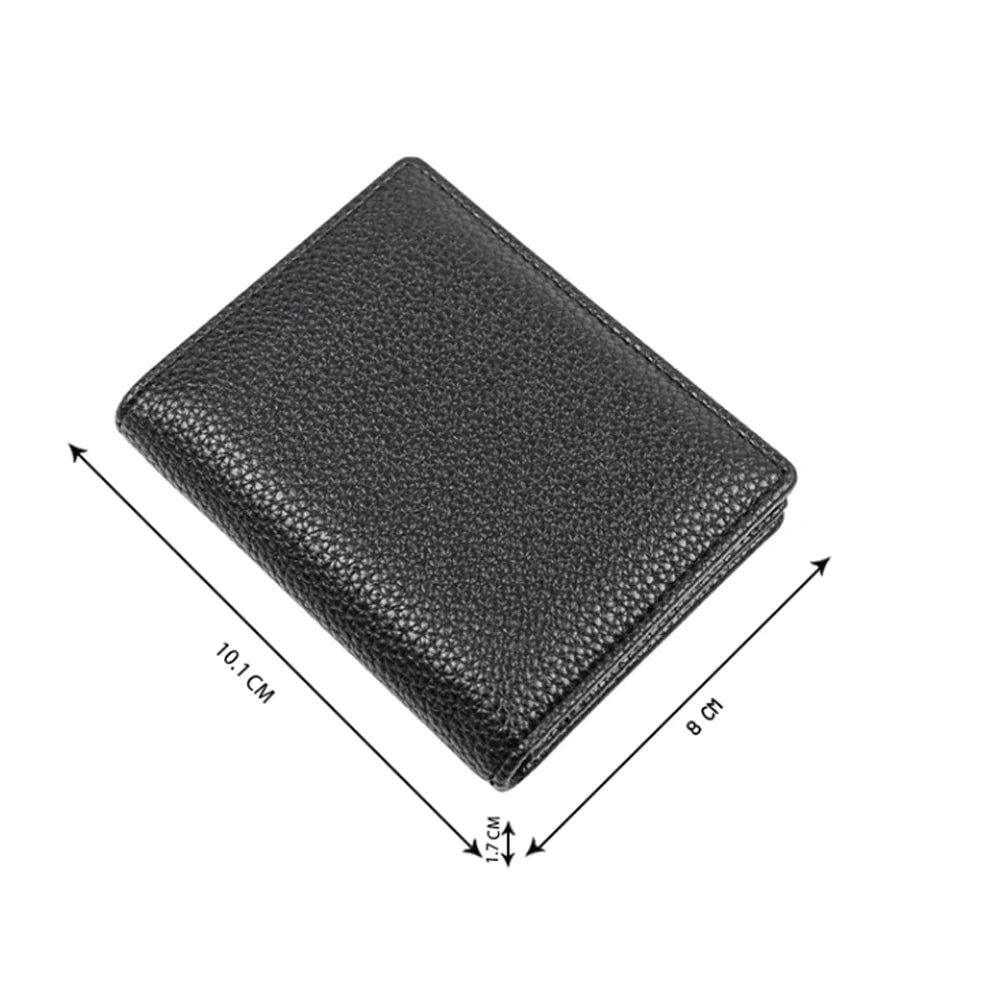 1PC Genuine Leather Business Card Holder Name Card Case Credit Card Wallet for Men & Women
