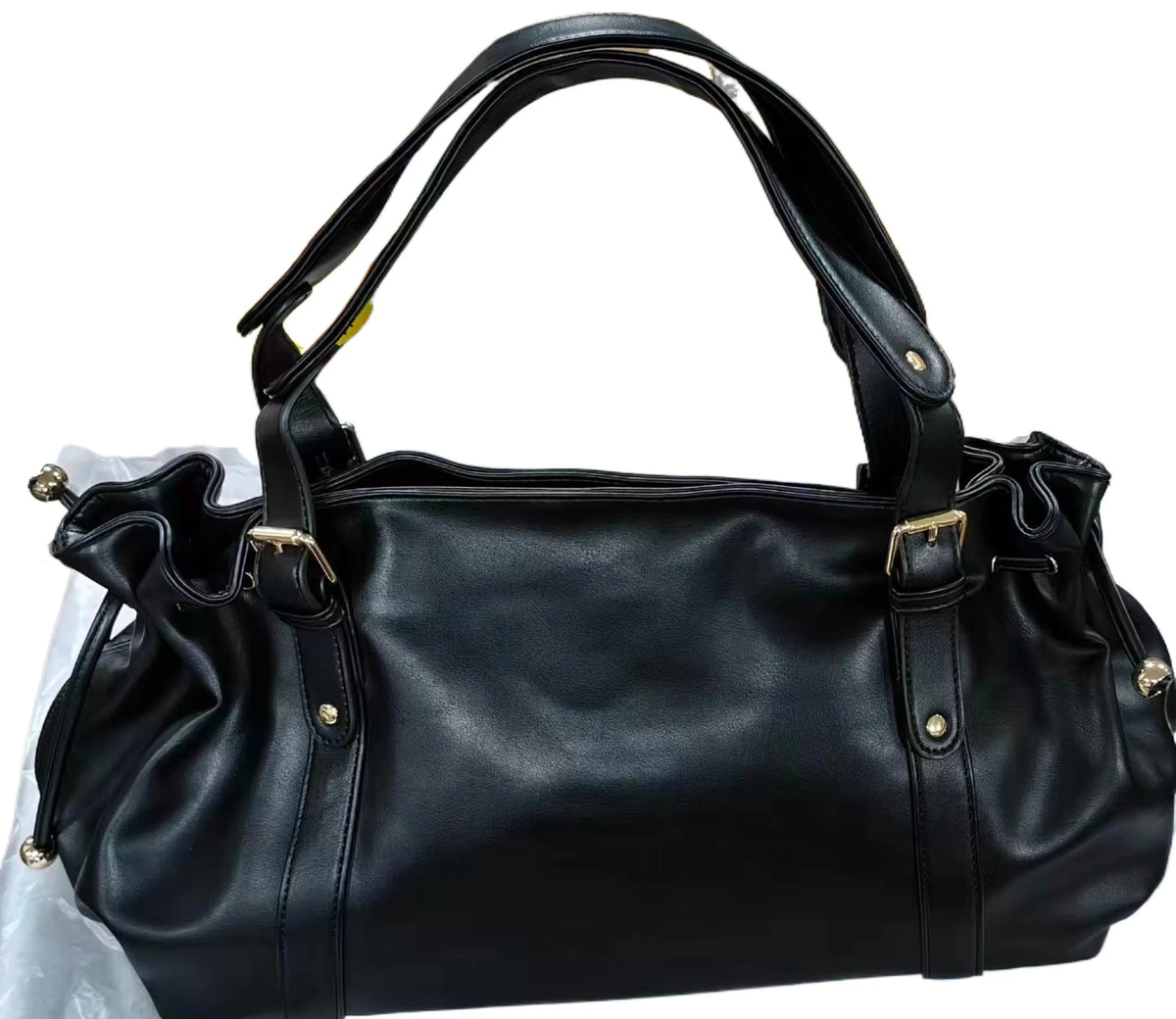 Women's Simple Crossbody Bag Elegant And Versatile Boston Style Work Interior Polyester Soft Handbag