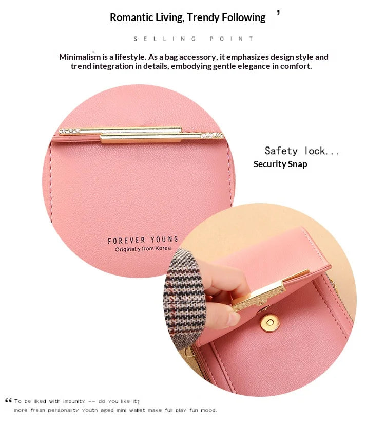 Homefish Women Touchscreen PU Leather Crossbody Mobile Phone Bag Multi Card Holder Mini Wallet For Daily Travel Outdoor Use