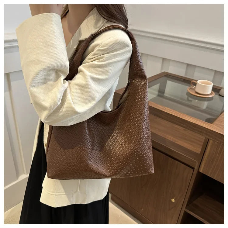 Women Retro Large Hobo Shoulder Tote Bag for Daily Work Travel