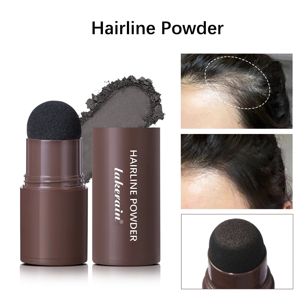 Waterproof Hairline & Root Concealer Pen – Instant Grey Coverage with Easy Blend Powder Stick for Normal Hair