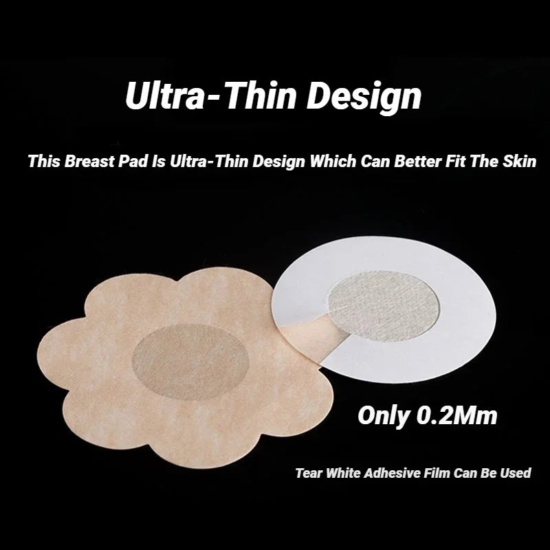CHUANGERM Women Nipple Cover Chest Stickers Seamless Breathable Self-Adhesive Comfortable Invisible Coverage