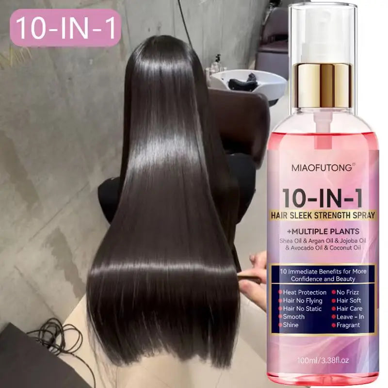 10-in-1 Leave-In Hair Care Spray | Wash-Free Conditioner with Heat Protection