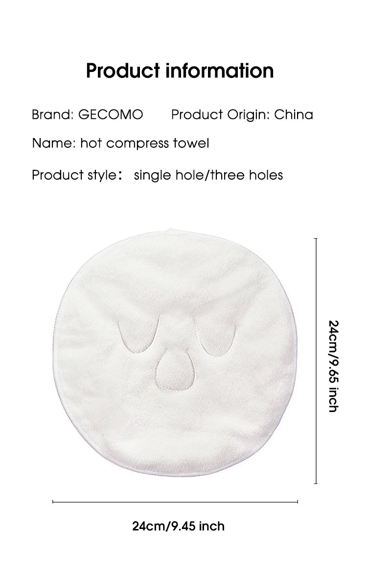 Hot compress towel hanging ear soft skin-friendly steam heating cold hot compress face towel wet compress irrigation face towel