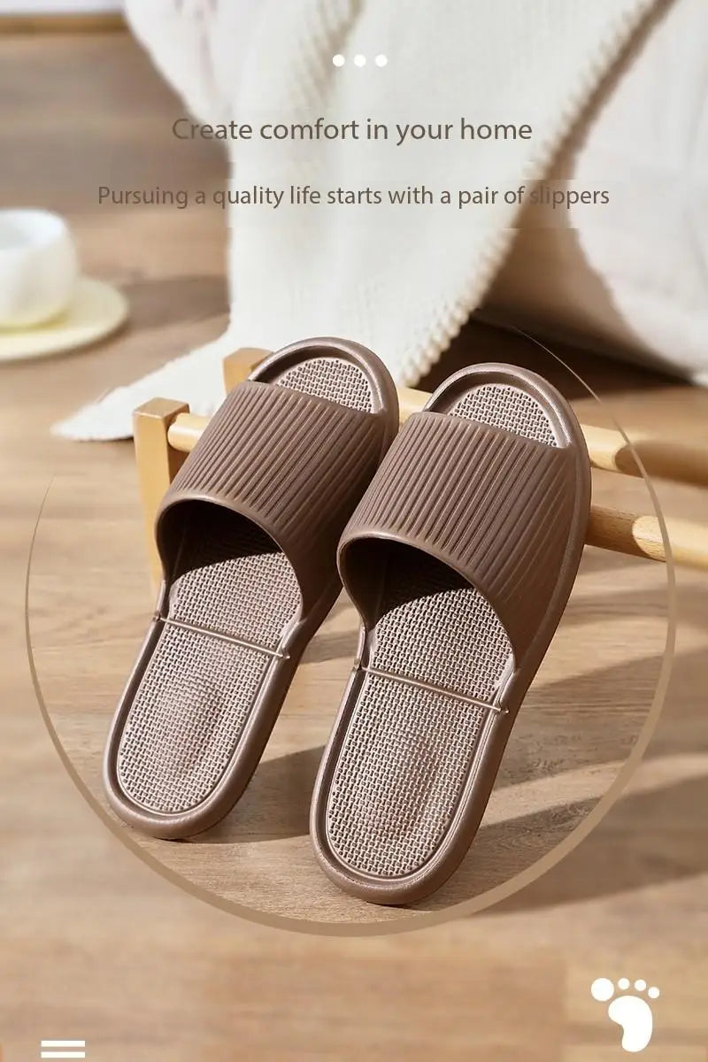 Bathroom House Slippers Leaking Quick-Drying Shower Slipper Light Weight Waterleaky Beach Flip Flops Women Swimming Slides