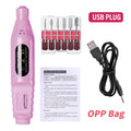 Electric Nail Drill Machine Set Pedicure Grinding Equipment Mill For Manicure Professional Strong Nail Polishing Tool