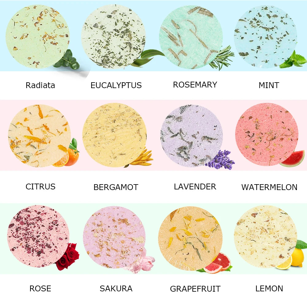 Shower Steamers Aromatherapy - Birthday Gifts for Women, 12 Pack Shower Steamers with Essential Oils. Gifts for Her, Self Care S