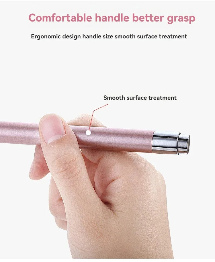 Stainless Steel Ear Scoop Light Visual Ear Cleaner Soft-Touch Ear Spoon Head Ear Cleaning Tool Set for Safe Home Use