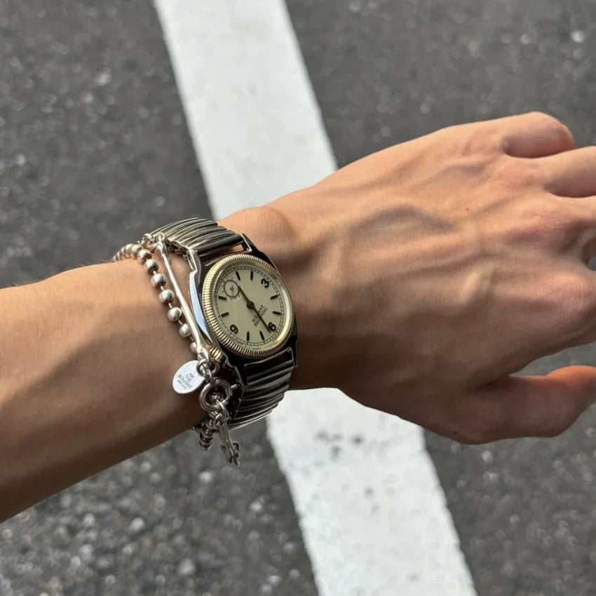 Y2K Waterproof Japanese Retro Luminous Wristwatch for Men And Women Premium Stainless Steel Quartz Watch שעון יד קוו for Couple