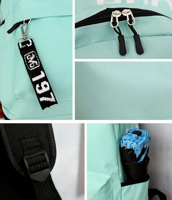Fashion Trend Backpack for Men and Women Junior High School High School Student Bag Large Capacity Korean Version of Th