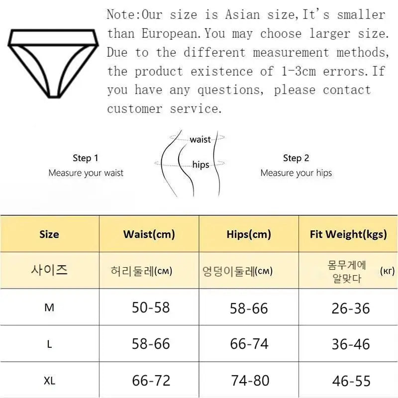 3PCS/Set Sports Style Cotton Women's Panties Girls' Underwear Breathable Mid Waist Shorts Sexy Lingerie Plus Size Solid Briefs