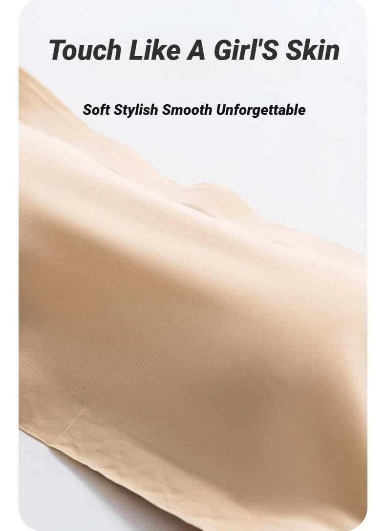 Seamless One-Piece Tube Tops Women Removable Pads Intimates Basic Black/White/Skin Womens Strapless Bra Bandeau Sexy Ice Silk