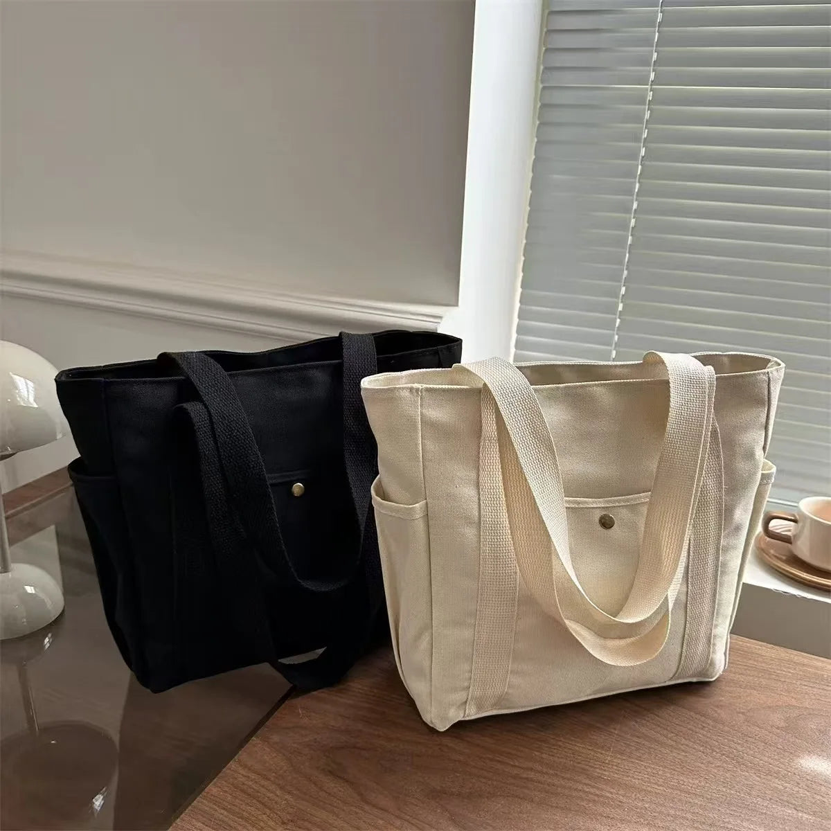 Large-capacity Canvas Tote Canvas Bag Goes to Work, Goes out, High-value Commuting Versatile Literary and Artistic Student Wear