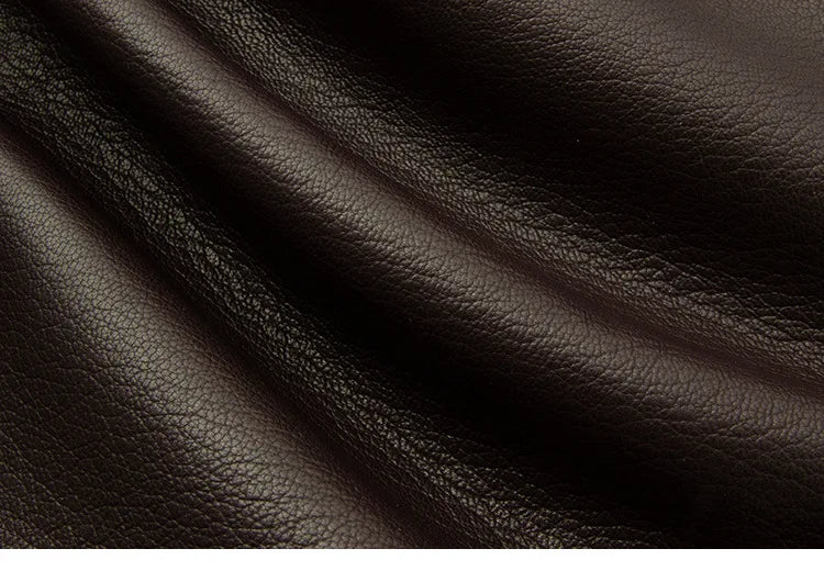 Women's Autumn Clothing European High Quality Sheepskin Casual O-Neck Single-Breasted Coffee Litchi Stria Genuine Leather Jacket
