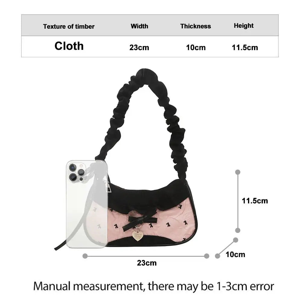Fashion Grid Mini Handbags Adjustable Shoulder Strap Korean Hand-held Commuting Bag Single-shoulder Crossbody Bag Underarm Pouch