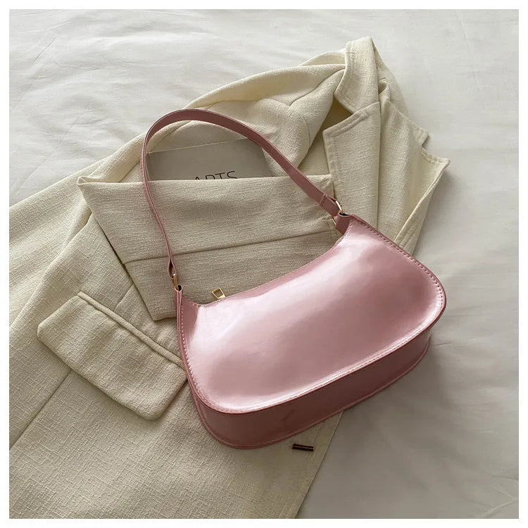 New Simple Casual Underarm Women's Bag Foreign Textured Hand Carry Small Square Bag Fashion Versatile Commuter Shoulder Bag