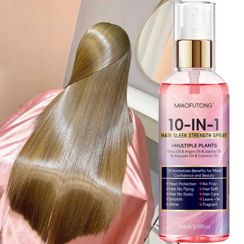 10-in-1 Leave-In Hair Care Spray | Wash-Free Conditioner with Heat Protection
