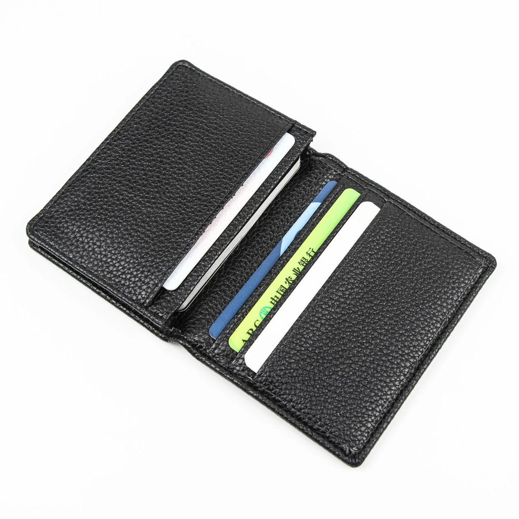 1PC Genuine Leather Business Card Holder Name Card Case Credit Card Wallet for Men & Women