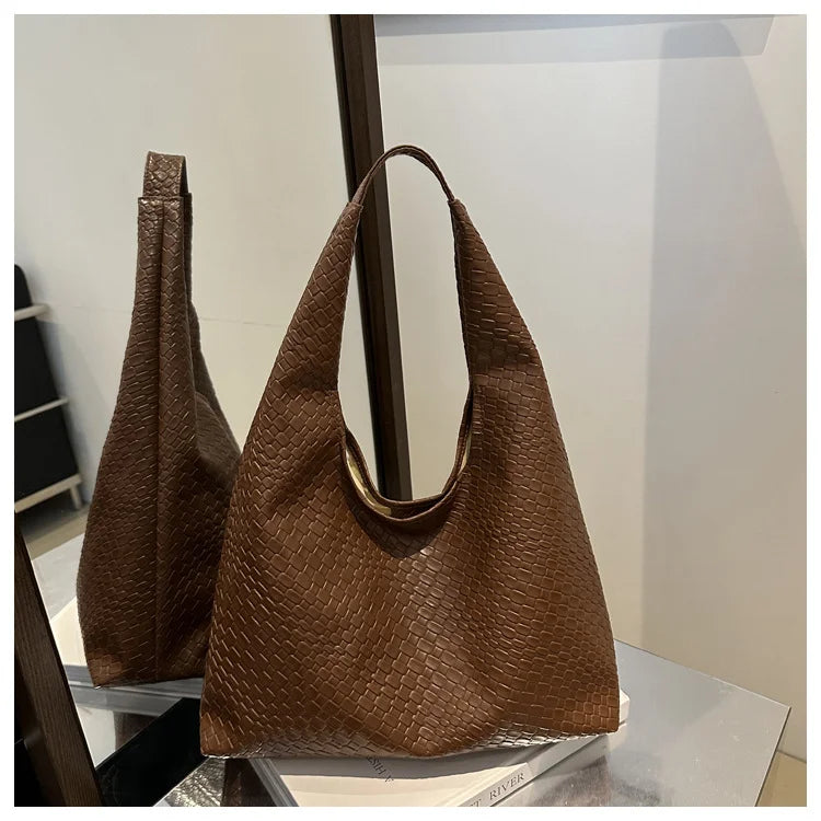 Women Retro Large Hobo Shoulder Tote Bag for Daily Work Travel