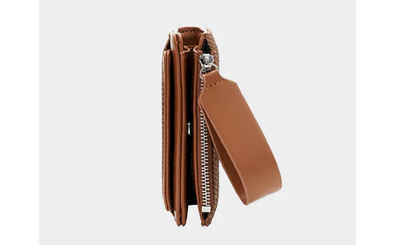 Baellerry Fashion Zipper Wallets Buckle Coin Purse Hand Women's Short Wallet Bifold Multi-slot Card Holder